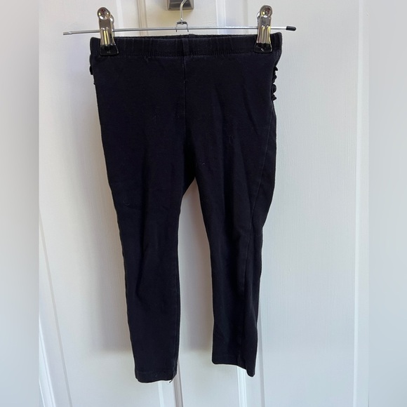 okie dokie Other - Okie Dokie 24M Black Stretchy Ruffle Back Girls Leggings Pants